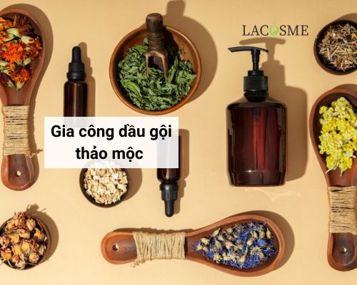 Gia công dầu gội thảo mộc