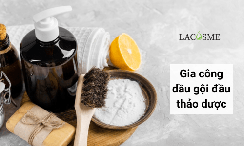 Gia công dầu gội đầu thảo dược thiên nhiên