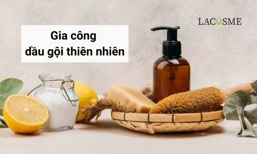 Gia công dầu gội thiên nhiên